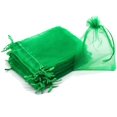 thumbnail image 1 of ORUYROP ® 100pcs Drawstring Organza Jewelry Candy Pouch Party Wedding Favor Gift Bags (7x9, Green), 1 of 7