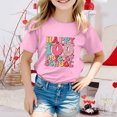 thumbnail image 2 of FhsagQ The 7th Of July Garçon et Fille Mode Décontractée Imprimé Col Rond Ample Manches Courtes T-Shirt Haut Filles Printemps The 7th Of July T-Shirts Taille 6/6X Tout-Petits Filles T-Shirts d'Été 3T Pâques 3-4 Ans, 2 of 4
