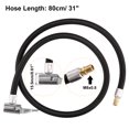 thumbnail image 4 of Unique Bargains 80cm 31' Tire Valve Stem Extension Inflator Extender Hose Universal Fit for Car Motorcycle Bicycle, 4 of 7
