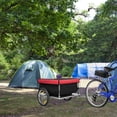 thumbnail image 3 of Costway Bike Cargo / Luggage Trailer w/ Folding Frame & Quick Release Wheels Red/Black, 3 of 10
