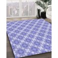 thumbnail image 3 of Ahgly Company Machine Washable Indoor Rectangle Transitional Periwinkle Purple Area Rugs, 5' x 8', 3 of 7
