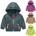 thumbnail image 1 of Tranfacy Chandail à Capuchon à Fermeture à Glissière Chemise à Manches Longues pour Garçons Veste à Capuchon Été Automne Hauts de Protection Solaire, 1 of 5