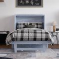 thumbnail image 3 of Northfield Lit Escamotable Moderne en Bois Massif Simple TG avec Matelas, Fini Bois Flotté, 3 of 20