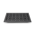 thumbnail image 2 of Floor Vent Cover / Register 6” x 14” with Damper – Prima Decorative Cast Aluminum, Powder Coated, Repaintable Tudor Mushroom Design – For Floors, Walls & Ceilings – VR 100, 2 of 9