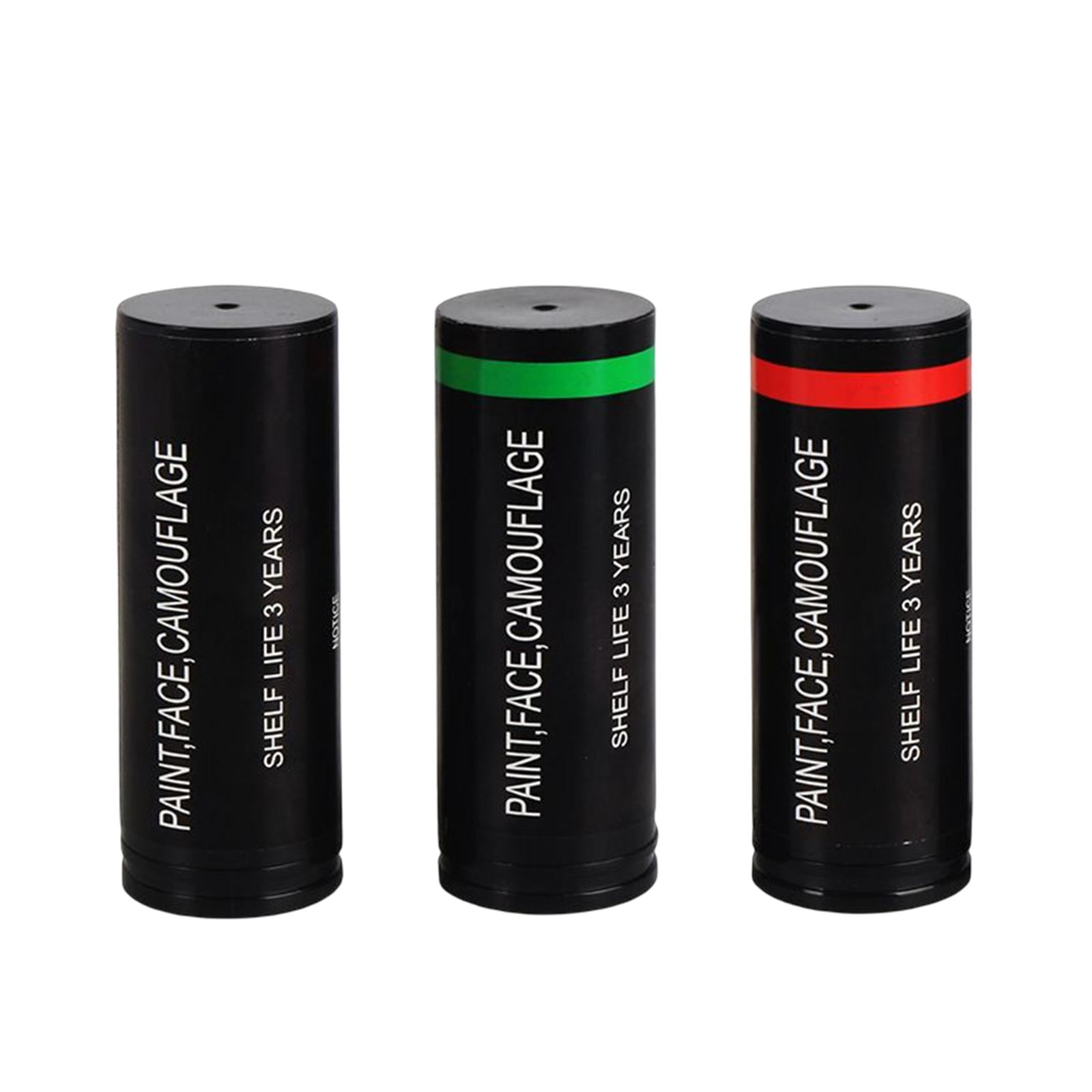 Almencla 3x Red Black Face Paint Tube Professional Body Paint Forest for Outdoor