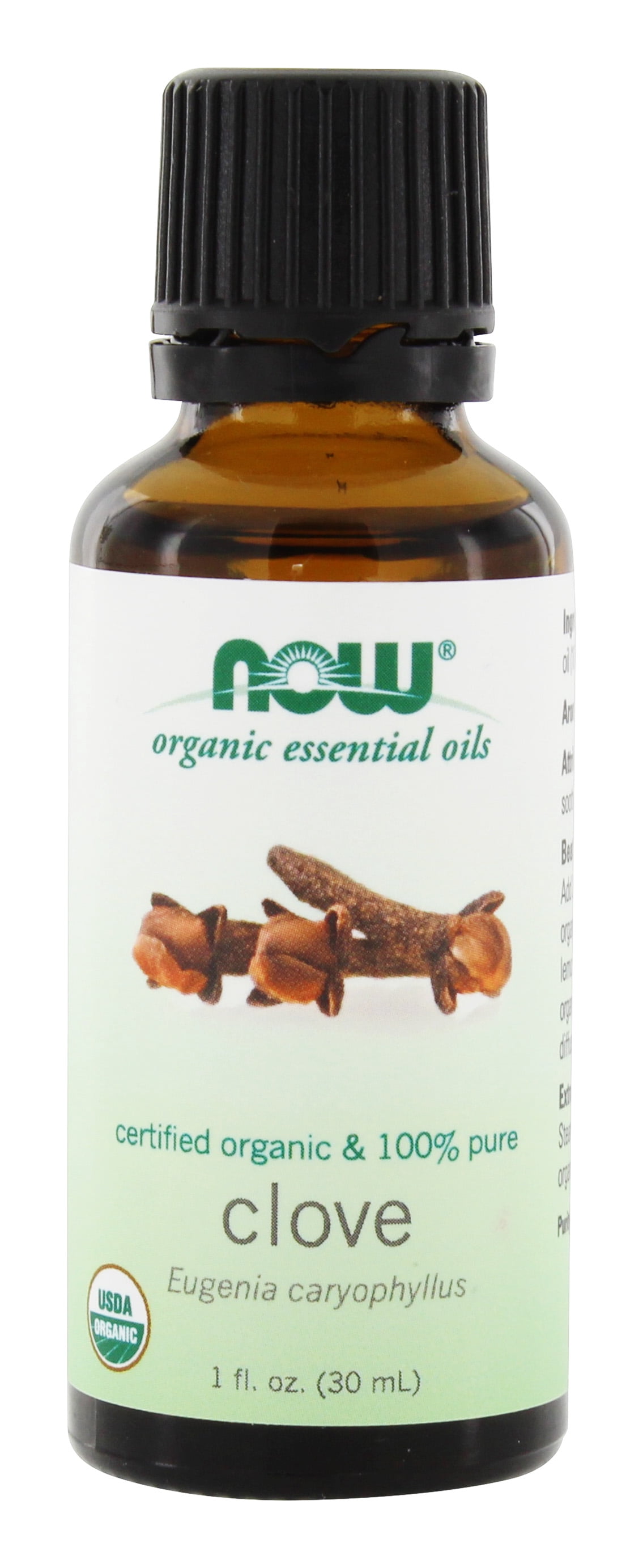 NOW Foods - 100% Pure & Organic Essential Oil Clove - 1 fl. oz.