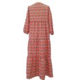 thumbnail image 4 of LSLJS Robe pour Femme à Imprimé Géométrique à Manches Bouffantes Robe Grande Taille, 4 of 6