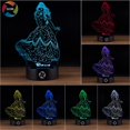 thumbnail image 2 of 3D Optical Illusion Night Light - 7 LED Color Changing Lamp - Cool Soft Light Safe for Kids - Solution for Nightmares - ATTOE s Tie Fighter, 2 of 5