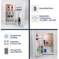 thumbnail image 4 of Coors Light Compact Fridge w/ Bottle Opener, 3.2 cu ft (90L), White, 4 of 7