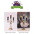 thumbnail image 4 of FAROOT Halloween LED Light, Skull Candle Lamp Resin Artware Desktop Decor, 4 of 5