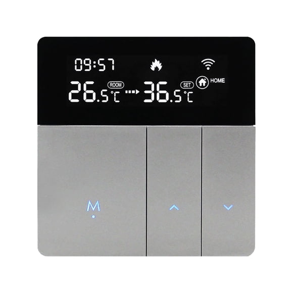 WIFI smart thermostat with LCD display, smart heating radiator thermostat, APP and voice control, indoor thermostat, digital programmable thermostat, antifreeze
