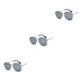 thumbnail image 4 of relayinert Fashionable Polarized Lens Small Square For Trendy Style Materials silver white silveC4 3Set, 4 of 6