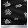 thumbnail image 2 of Soimoi Rayon Fabric Leaves Block Printed Craft Fabric by The Yard 42 Inch Wide, 2 of 5