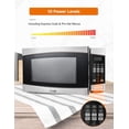 thumbnail image 3 of Commercial Chef 1.4 Cubic Foot Microwave with 10 Power Levels, Small Microwave with Push Button, 1100 Watt Microwave with Digital Control Panels, 3 of 7