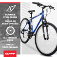 thumbnail image 4 of Vélo de montagne Huffy Rock Creek 26 po, convient aux cyclistes de 60 po et plus, bleu, hommes, 4 of 11