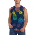 thumbnail image 1 of Kdxio Débardeur Rétro pour Homme à Motif Abstrait d'Ananas Vif, Musculation, Gym, Chandails Décontractés Sans Manches - X-Grand, 1 of 7