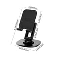 thumbnail image 3 of RRJ Foldable Phone Stand For Desk, 360 Degrees Rotation Height Retractable Portable Cell Phone Holder, Desktop Lazy Arm Mount, Adjustable Tablet Stand For Home Office Video Watching, Hands Free, 3 of 8