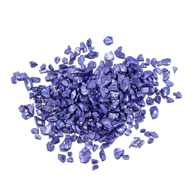 2 Sacs de Pierres Froissées Résistantes à l'Usure Mini Glaçure Colorée Décoratives pour la Maison