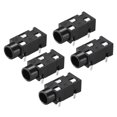 thumbnail image 1 of Unique Bargains 3.5 mm Audio Jack Connector PCB Mount Female Socket 3Pin PJ-320 5pcs, 1 of 4