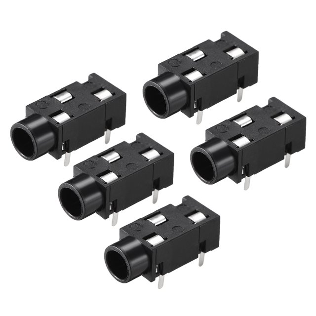 Unique Bargains 3.5 mm Audio Jack Connector PCB Mount Female Socket 3Pin PJ-320 5pcs