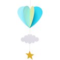 thumbnail image 1 of ziyahi Hot air balloon paper string flower flag+55cm 21 inch, 1 of 9