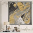 thumbnail image 2 of Designart Marbre Or et Noir Art mural encadré, 2 of 3