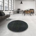 thumbnail image 3 of Ahgly Company Tapis d'Intérieur Carrés Abstraits Vert Canon Persans, 5 Pieds Carré, 3 of 6