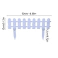 thumbnail image 3 of HCBY White Mini Portable Plastic Small Fence, DIY Garden Border Edging for Flowerbeds Driveways, Reusable Fence with Assembly Stakes, Versatile Yard Barrier for Home Patio Lawn, 3 of 7