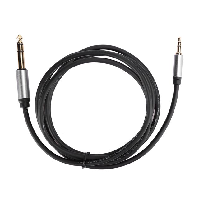 Durable Aluminium Alloy Audio Cable, 3.5mm To 6.5mm Audio Adapter Cable, HiFi Sound For Speaker For Mixer 1.8M