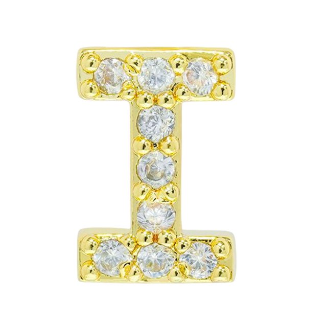 tredstone Simple Design Letter Rhinestone Earring Party Hiking Portable Stud Earrings Photo Shooting Ear Decor Jewellery I