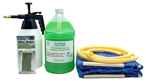 Extra Large Complete Mini Split Cleaning Kit with Powerful No Rinse Coil Cleaner &amp; CleanAir Odour Treatment Tab - for Units Up to 50 Inches Wide