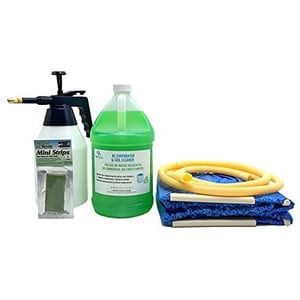 Extra Large Complete Mini Split Cleaning Kit with Powerful No Rinse Coil Cleaner &amp; CleanAir Odour Treatment Tab - for Units Up to 50 Inches Wide
