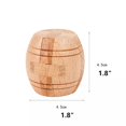 thumbnail image 2 of Handmade Powder Barrel Wooden 3D Brain Teaser Puzzle For Adults Classic Mechanical Design With Hidden Passage, 2 of 3