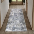 thumbnail image 1 of BERTHMEER 2'x8' Runner Rugs for Hallway Kitchen Entryway Entrance Dorm Laundry Bedroom Living Room Abstract Modern Contemporary Washable Non Slip Runner Rugs, Blue Gray, 1 of 7