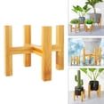thumbnail image 2 of Wooden Plant Holder Flower , Flower Stand Display Pot Tray for Indoor, 2 of 8