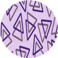 thumbnail image 1 of Ahgly Tapis d'Intérieur Lavable en Machine Carré Transitionnel Rose Pervenche, 3 Pieds Carré, 1 of 7