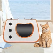 Rewenti Singleshoulder Cats Carrier Portable Handheld Pet Bag for Outdoors Large Capacity Foldable Pet Backpack Cats Airline-Approved Carrier