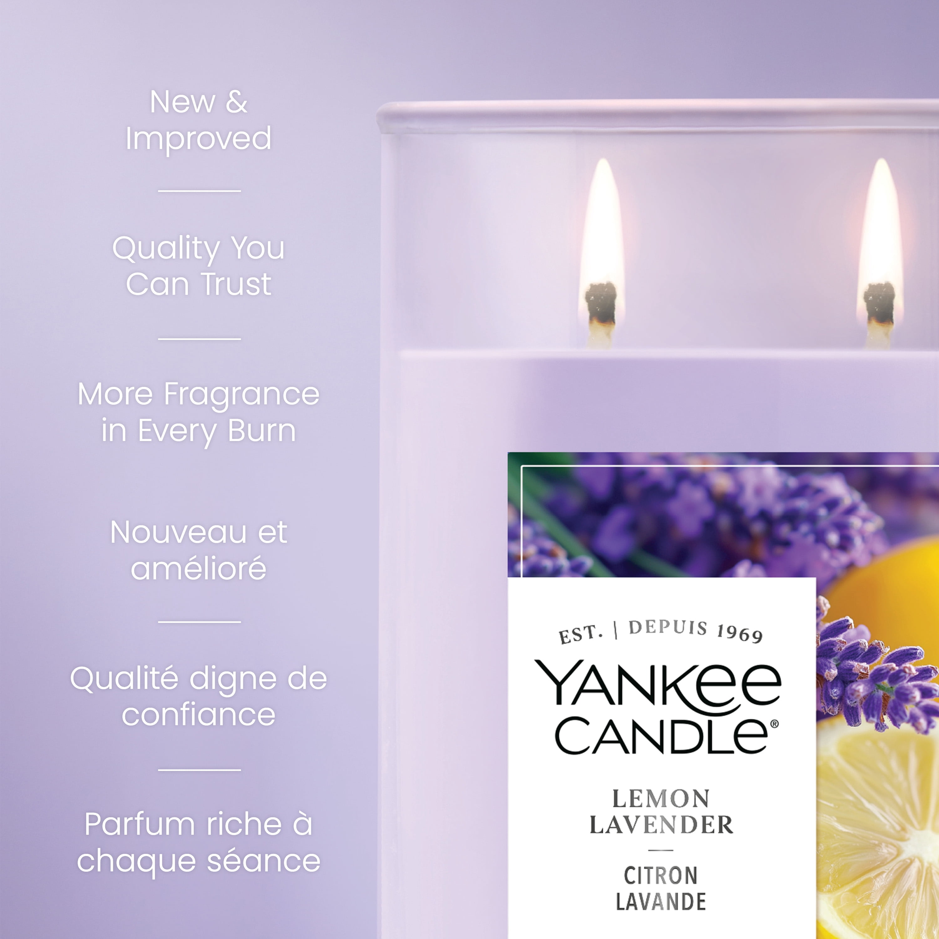 Bougie parfumée Yankee Candle Signature, bougie en pot format grand