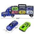 thumbnail image 3 of Transporteur de Voiture de Course pour Semi-Remorque Moulée sous Pression 7 Pcs, Transporteur Auto - Bleu, 3 of 8