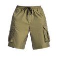 thumbnail image 3 of jsaierl Men's Drawstring Cargo Shorts Multi-Pocket Workwear Shorts Loose Fit Jogging Athletic Five-Inch Pants, 3 of 9