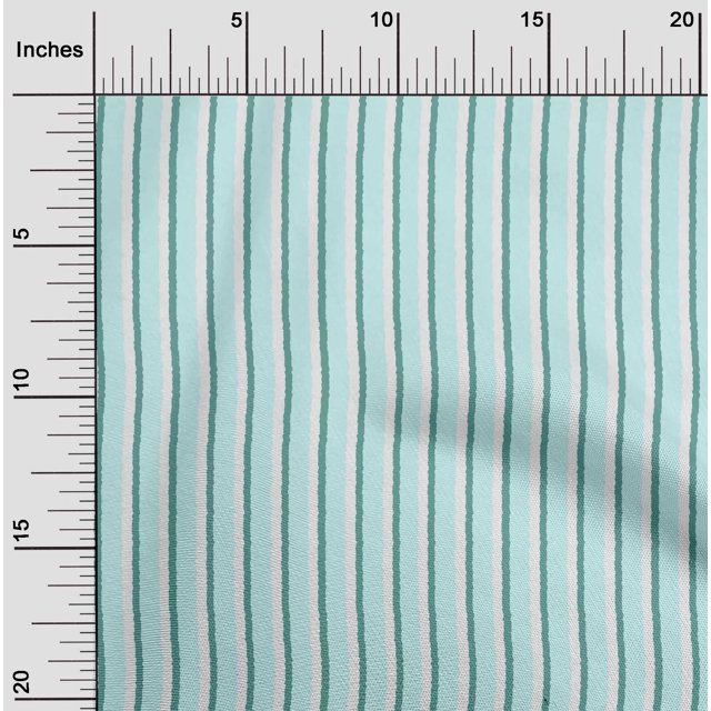 oneOone Silk Tabby Fabric Stripe Block Print Fabric By The Yard 42 Inch Wide