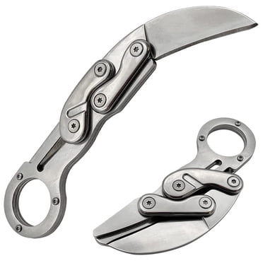 Piaoyu Couteau de Sauvetage de Camping Extérieur, Outil de Sauvetage Extérieur Multifonction, Couteau Pliant de Chasse