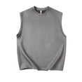 thumbnail image 2 of JDQJBZ Débardeurs Sans Manches pour Hommes Imprimé Palmier Coupe Ajustée Col Ras du Cou Hauts de Mise en Forme, 2 of 3