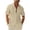 Beige, variante sur cllios Chemises en Lin pour Hommes Guaybera Cubain T-Shirts à Manches Courtes Décontractés Chemises Boutonnées T-Shirts Coupe Régulière Col à Revers Hauts de Plage Chemise d'Été pour Vacances en Camp