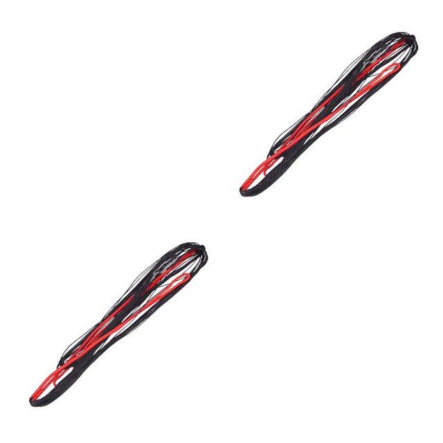 Baohd Bow Accessories Bowstring Assist Abrasion Resistant Outdoor Fast Flight Archery Stringer Lightweight Winding Rope Black red 70inch 2Set