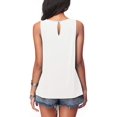 thumbnail image 4 of Women's Summer Sleeveless Pleated Back Closure Casual Tank Tops, 4 of 4