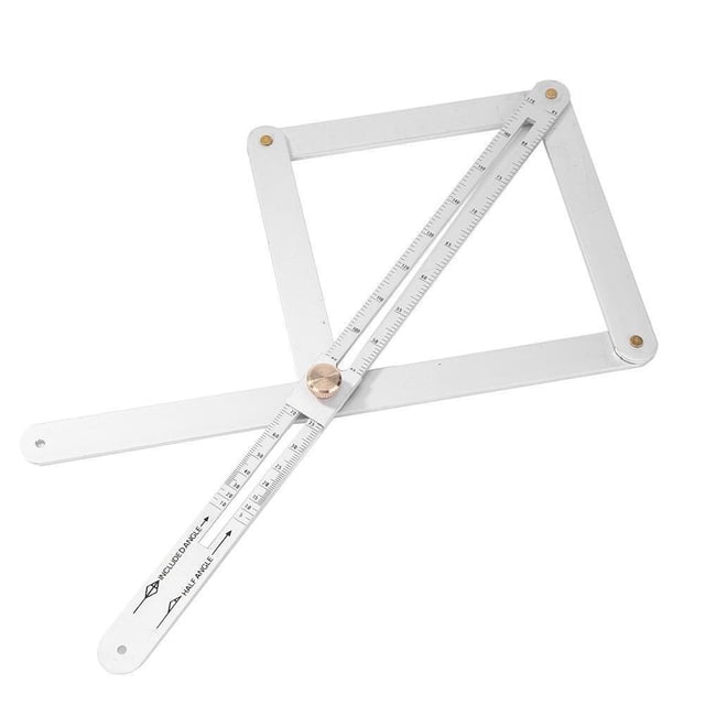 Corner Angle Finder, Diagonal Square Ruler,10-170 Fold Multifunctional Angle Measuring Goniometer Ruler,Stainless Steel Protractor Digital Angle Finder with Scales,Woodworking Measuring Tool