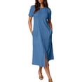 thumbnail image 1 of Womens Summer Dress Gradient Sleeveless V-Neck Maxi, 1 of 7