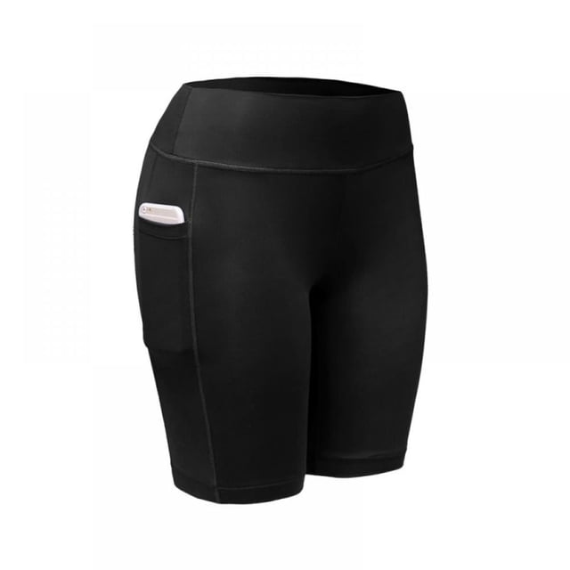 MesaSe Men‘s Compression Workout Shorts Leggings with Pockets for Phone - Base Layer Tights Short Pants