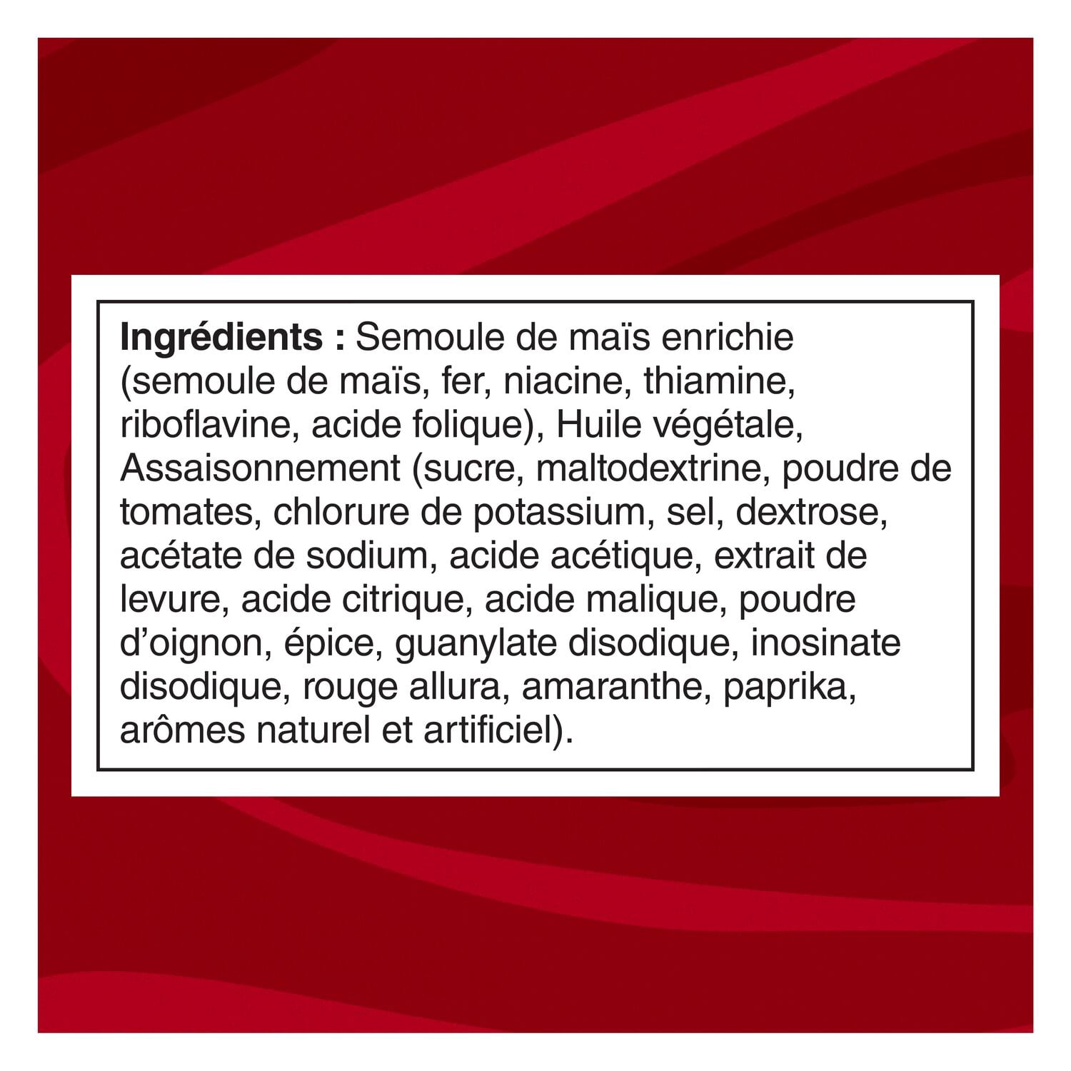Cheetos Croquant grignotines à saveur de ketchup.
